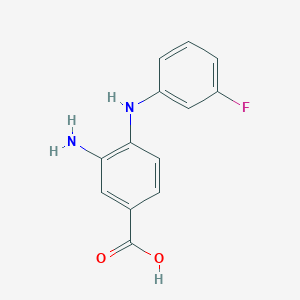 3-Amino-4-(3-fluorophenylamino)benzoic acid