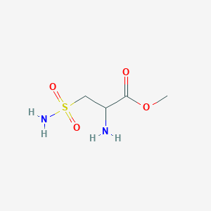 molecular formula C4H10N2O4S B8420493 Methyl 2-amino-3-sulfamoylpropanoate 