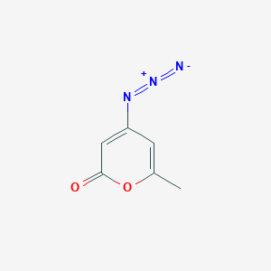 molecular formula C6H5N3O2 B8420548 4-Azido-6-methyl-2H-pyran-2-one 