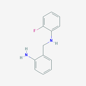 molecular formula C13H13FN2 B8420553 N-(2-aminobenzyl)-2-fluoroaniline 
