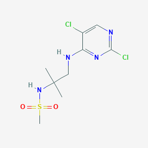 N-[2-(2,5-dichloro-pyrimidin-4-ylamino)-1,1-dimethyl-ethyl]-methanesulfonamide
