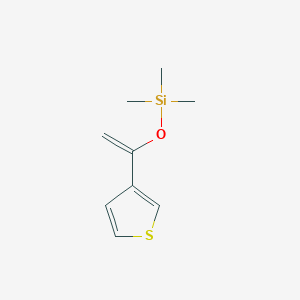 molecular formula C9H14OSSi B8420678 Trimethyl((1-(thiophen-3-yl)vinyl)oxy)silane 