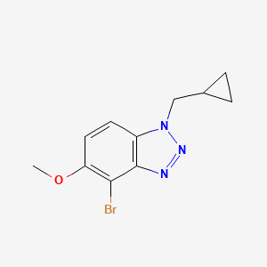 4-bromo-1-(cyclopropylmethyl)-5-methoxy-1H-benzotriazole