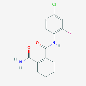 N~1~-(4-Chloro-2-fluorophenyl)cyclohex-1-ene-1,2-dicarboxamide