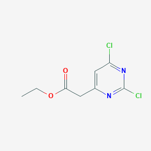 molecular formula C8H8Cl2N2O2 B8420775 ethyl 2-(2,6-dichloropyrimidin-4-yl)acetate 