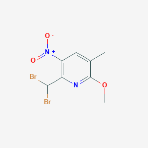 2-(Dibromomethyl)-6-methoxy-5-methyl-3-nitropyridine