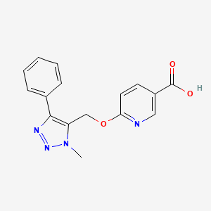 6-(3-Methyl-5-phenyl-3H-[1,2,3]triazol-4-ylmethoxy)-nicotinic acid