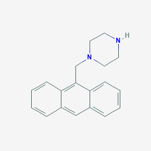 molecular formula C19H20N2 B008421 Piperazine, 1-(9-anthracenylmethyl)- CAS No. 126257-22-5