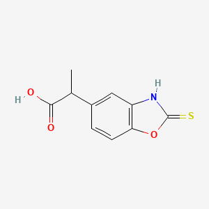 2-(2-Thioxo-2,3-dihydro-benzooxazol-5-yl)-propionic acid