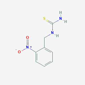 molecular formula C8H9N3O2S B8421013 Amino{[(2-nitrophenyl)methyl]amino}methane-1-thione 