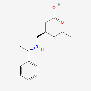 (R,S)-3-[(1-phenyl ethylamino)-methyl]-hexanoic acid