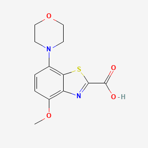 4-Methoxy-7-morpholin-4-yl-benzothiazole-2-carboxylic acid
