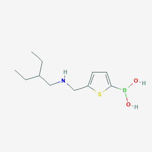 (5-{[(2-Ethylbutyl)amino]methyl}-2-thienyl)boronic acid