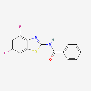 molecular formula C14H8F2N2OS B8421679 N-(4,6-difluorobenzo[d]thiazol-2-yl)benzamide 