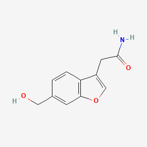 2-(6-Hydroxymethyl-benzofuran-3-yl)-acetamide