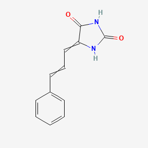 molecular formula C12H10N2O2 B8421694 5-Cinnamylidenehydantoin 
