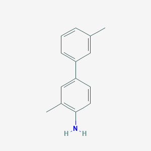 molecular formula C14H15N B084217 4-Biphenylamine, 3,3'-dimethyl- CAS No. 13629-82-8