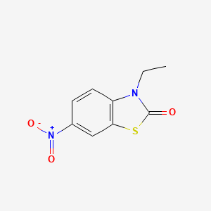 molecular formula C9H8N2O3S B8421713 6-nitro-3-ethyl-2(3H)-benzothiazolone 