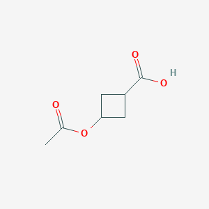molecular formula C7H10O4 B8421866 3-Acetoxycyclobutanecarboxylic acid 