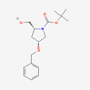 (2R,4R)-4-Benzyloxy-2-hydroxymethylpyrrolidine-1-carboxylic acid tert-butyl ester