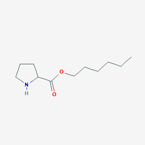2-[(Hexyloxy)carbonyl]pyrrolidine