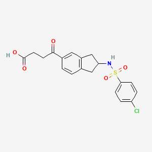 4-(2-p-Chlorobenzenesulphonamido-indan-5-yl)-4-oxobutyric acid