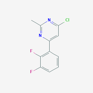 4-Chloro-2-methyl-6-(2,3-difluorophenyl)pyrimidine