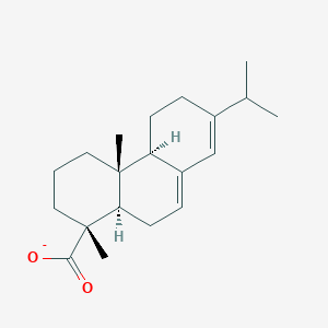 molecular formula C40H58CuO4 B084220 Abieta-7,13-diene-18-oate CAS No. 10248-55-2
