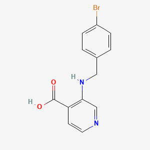 3-[(4-Bromobenzyl)amino]pyridine-4-carboxylic acid