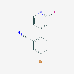 5-Bromo-2-(2-fluoropyridin-4-yl)benzonitrile