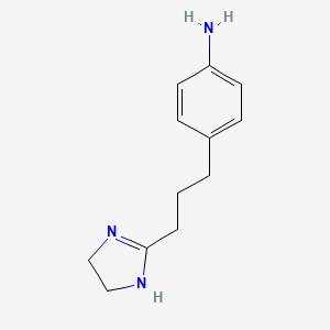 4-(3-(4,5-dihydro-1H-imidazol-2-yl)propyl)aniline