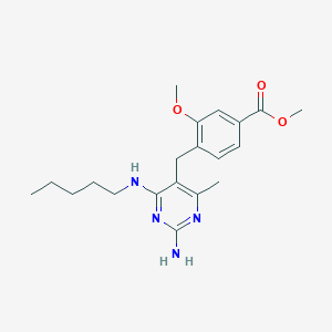 Methyl 4-((2-amino-4-methyl-6-(pentylamino)pyrimidin-5-yl)methyl)-3-methoxybenzoate