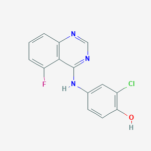 2-Chloro-4-[(5-fluoroquinazolin-4-yl)amino]phenol