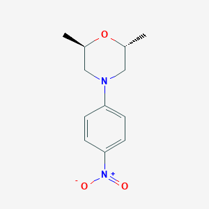 molecular formula C12H16N2O3 B8422231 trans-2,6-Dimethyl-4-(4-nitro-phenyl)-morpholine 
