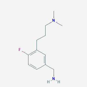 N-{3-[3-(dimethylamino)propyl]-4-fluorophenyl}methylamine