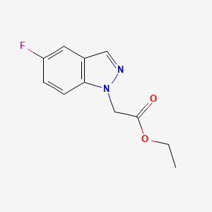 molecular formula C11H11FN2O2 B8422239 Ethyl (5-fluoro-1H-indazol-1-yl)acetate 