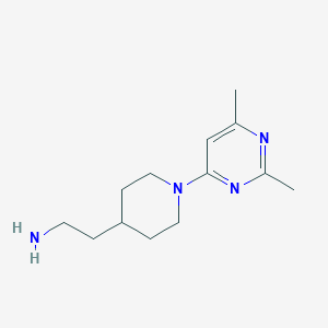 molecular formula C13H22N4 B8422276 2-(1-(2,6-Dimethylpyrimidin-4-yl)piperidin-4-yl)ethanamine 