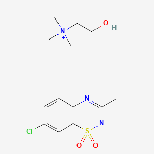 molecular formula C13H20ClN3O3S B8422379 Diazoxide choline CAS No. 1098065-76-9
