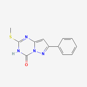 2-(methylsulfanyl)-7-phenylpyrazolo[1,5-a][1,3,5]triazin-4(3H)-one