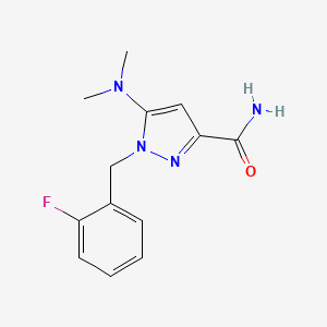 5-(dimethylamino)-1-(2-fluorobenzyl)-1H-pyrazole-3-carboxamide