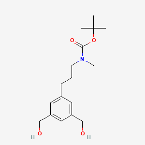 5-(N-methyl-3-tert-butoxycarbonylaminopropyl)-1,3-bis-(hydroxymethyl)-benzene