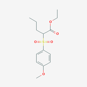 2-(4-Methoxy-benzenesulfonyl)pentanoic acid ethyl ester