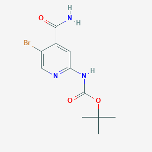 Tert-butyl 5-bromo-4-carbamoylpyridin-2-ylcarbamate