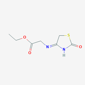 molecular formula C7H10N2O3S B8422498 ethyl N-(2-oxo-2,5-dihydro-1,3-thiazol-4-yl)glycinate 