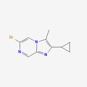 6-Bromo-2-cyclopropyl-3-methylimidazo[1,2-a]pyrazine