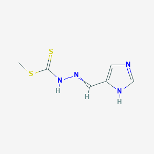 3-(4-Imidazolylmethylene)dithiocarbazic acid methyl ester