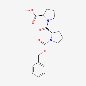 Benzyl (2S)-2-{[(2S)-2-(methoxycarbonyl)-1-pyrrolidinyl]carbonyl}-1-pyrrolidinecarboxylate