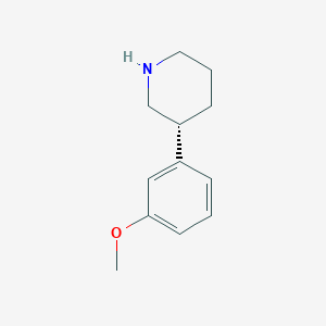 molecular formula C12H17NO B8422589 (r)-3-(3-Methoxyphenyl)piperidine 
