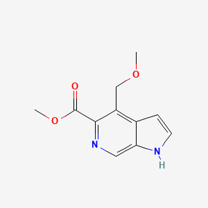 molecular formula C11H12N2O3 B8422592 methyl 4-methoxymethyl-1H-pyrrolo[2,3-c]pyridine-5-carboxylate 