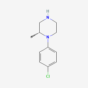 molecular formula C11H15ClN2 B8422595 4-(4-chloro-phenyl)-3-(R)-methyl-piperazine 